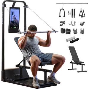 Speediance Smart Home Gym, Multi-Functional Gym Machine for Full Body Strength Training, All-in-one Gym Equipment, Digital Weight System, Workout Station, Squat Rack, Gym Monster (GM 2 Works Plus)