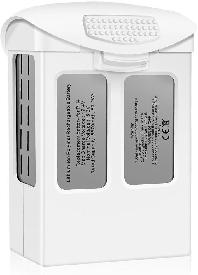 Fantasyo Phantom 4 Battery, 5870mAh Intelligent Flight Battery 1 Pack, Compatible with DJI Phantom 4 Pro/ Phantom 4 Pro V2.0 / Phantom 4 RTK/ Phantom 4 Advanced Series Drone
