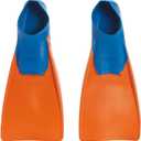 Sporti Adult-Kids Swim Fins for Pool Lap Swimming - Long Floating Fins for Swimming & Snorkeling - Swim Flippers for Training (Little Kid 1-2 (OrangeBlue), OrangeBlue)