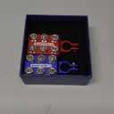 Heavy Duty Battery-Terminal-Connector: 12-Way Car Battery Terminals, Aluminum Corrosion Resistant, 8AWG up to 4/0(XL) AWG Gauge, Fits SAE/DIN/EN Top Post for Car Audio, Winch, Truck, Off-Road (12-Way (Red & Blue Pair))