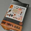 SpringFlower 51Pcs Kids Tool Set with Toy Chainsaw& Electronic Drill Toy, Toddler Tool Set, Construction Toys Tool for Kids age3,4,5,6,7,8, Tool Kit Toy for Christmas Birthday Gifts