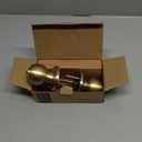 Leydebong 1 Pack Keyed Entry Door Knobs, Gold Door Knobs with Lock and Key, Exterior/Interior Locking Door Handles with Keys (Satin Brass)