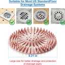 Silicone Sink Drain Strainers, Shower Drain Hair Catcher, Hair Stopper for Shower Drainage Cover, Bathroom Bathtub, Kitchen Sink, Multiple Colors (5pcs)