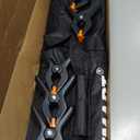 EMART Backdrop Stand 10x7ft(WxH) Photo Studio Adjustable Background Stand Support kit with 2 Crossbars, 8 Clamps, 2 Sandbags and Carry Bag for Parties, Events Decoration, Wedding -Titanium Gold