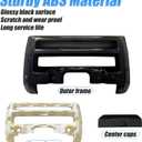 Front Bumper Cover Guard Compatible with 2020-2025 Land Rover Defender 90 110 130 ABS Plastic Bull Bar Grille Protector Exterior Trim Accessories