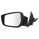 TRQ Driver Side Power Mirror Heated Manual Fold Paint to Match Smooth Black Compatible with 2018-2021 Nissan Kicks NI1320345