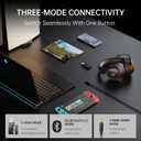 EKSA 2.4GHz Wireless Gaming Headset for PS5,PC,PS4,Switch,Mobile,Mac, Bluetooth Gaming Headphones with Microphone, RGB, 30ms Latency, 50H Battery, USB & Type-C Ultra, Wired Gaming Headset for Computer, Black 