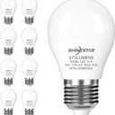 SHINESTAR 8-Pack Ceiling Fan Light Bulbs, 40W Equivalent, 5000K Daylight, A15 LED Bulb with E26 Base, Non-Dimmable (White)