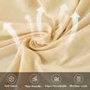 HFCNMY Stool Covers Round,4 Pack Stretch Round Bar Stool Covers Washable Bar Stool Seat Covers Stool Cushion Slipcover Elastic Bar Chair Covers for 13-18 Inch Chair (Beige)