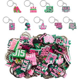 24 Pcs Alpha Kappaa Alpha Sorority Keychain, Aka Sorority Keychain Gift for Halloween Christmas Birthday
