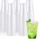 Lilymicky 260 Pack 16 oz Clear Plastic Cups, Cold Disposable Plastic Drinking Cups for Parties, Picnic, BBQ, Travel, and Events