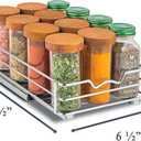 Pull Out Cabinet Organizer for Spices, Cans - Heavy Duty- Pull Out Spice Rack- Cabinet Pull Out Shelf for Cans,Dishes, Etc, 6-1/2 "W x 10-1/2"D x 2-3/4H, Chrome