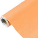 uxcell 197"x23.6" Orange Wallpaper, Peel and Stick Wallpaper, Orange Contact Paper Solid Color Vinyl Self-Adhesive Wall Paper Decorative for Wall Covering