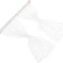 Hemoton Miniature Lace Curtain for Dollhouse Decoration Tiny House Window Accessory Romantic Design for Miniature Scenes for Photography Props and Room Decor