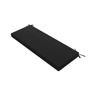 Pcinfuns Outdoor Bench Cushions,48 x 18 x 3 Inch Patio Furniture Water-Resistant Chair Cushion,Loveseat Garden Sofa Settee Couch Swing Pads with Handle and Adjustable Straps,Black
