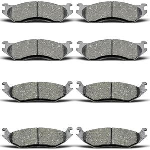 D966 D967 8pcs Front Rear Ceramic Brake Pads Sets Fit For 2003-2006 For Dodge Durango,2005 For Ram 1500,2003 For Ram 1500 Van