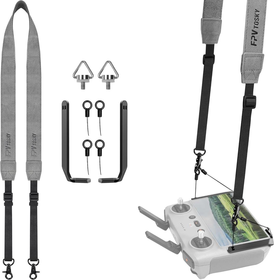 FPVtosky Balance Lanyard for DJI RC/RC 2 Controller, Lanyard Neck Strap for DJI Flip/Mini 5 Pro/Mini 4 Pro/Mini 3/Mini 3 Pro/Air 3S/Remote Controller Accessories [Not for RC pro]