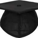 2 x Unisex Matte Preschool and Kindergarten Graduation Cap with Year Charm Tassel (One Size, Black)