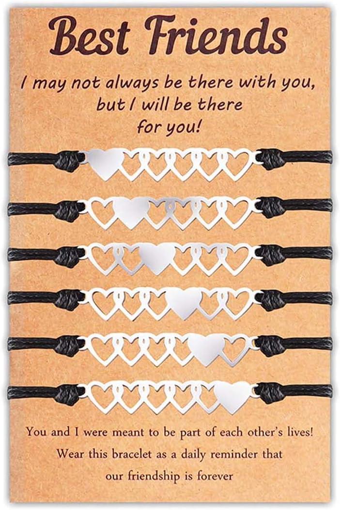 Best Friend Bracelet Love Knot Matching Bracelets for BFF Friendship Long Distance Bracelet for Bestie Sister Couples Birthday Christmas Jewelry Gifts