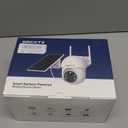 Solar Security Cameras Wireless Outdoor, 4MP 360 View Battery Powered Outdoor Camera, Night Vision with Spotlight, 2-Way Audio, PIR Motion Sensor, 2.4G/5G Dual Band WiFi, SD/Cloud Storage