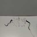 Bling Rhinestone Masquerade Mask For Women Ball Costume Crystal Face Mask Carnival Jewelry (Silver)