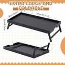 Geelin Extra Large 30.3 x 15 Inch Bamboo Bed Tray Table, Black
