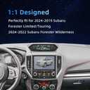 Tempered Glass Screen Protector Foil Compatible with 2024-2019 Subaru Forester Limited/Touring/2024-2022 Subaru Forester Wilderness 8 Inch Navigation HD Cover Accessories 9H Protective Film