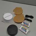 2-Pack 3D Night LED Light Base, LED Base for Acrylic 16 Colors LED Light Base with Remote Control and USB Cable for Bedroom Child Room Restaurant Shop (Black+White)