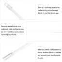 DOITOOL 17 Inch Clear Plastic Vertical Blind Wand with Hook and Grip Replacement Curtain Pull Rod Accessories for Window Blinds in Home and Office