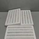 15 Pcs Carrara White Marble Pencil Trim Liner, 3/4"X12" Bullnose Tile Edge Trim for Kitchen and Shower Wall, Polished