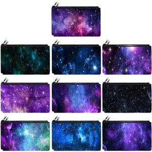 Reginary 20 Pieces Cosmetic Bag for Women, Roomy Makeup Bags with Zipper Toiletry Bag Pouch Travel Accessory Organizer Gifts, 7 x 4.3 Inches(Starry Sky)