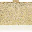 CARIEDO Women's Sparkling Clutch Purse Elegant Glitter Evening Bags Bling Evening Handbag for Dance Wedding Party Prom Bride (Gold)