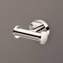 Gatco 4315A Glam Double Robe Hook, Polished Nickel / 3.10" W Wall Mount Double Robe, Towel Hook