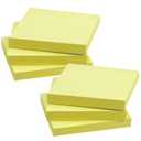 4 x Yellow Sticky Notes 3x3 Inch 6 Pads 100 Sheets Each Memo Pads