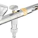 Harder & Steenbeck Airbrush  Evolution 2024 CRplus - German-Engineered Dual Action Painting Set with Gravity Feed - 0.28mm Self-Centering Nozzle - 2ml Paint Cup - 121231