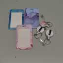 3 Set Heavy Duty Badge Holder with Retractable Reel, Marble Retractable ID Badge Holders with Clip Name Key Card Holder Case for Teacher Nurse Doctor Student Office Gift for Coworkers