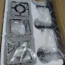 Black Bathroom Vanity Light 3 Lights, Crystal Bathroom Wall Light Fixtures Modern Vanity Light Over Mirror (Exclude Bulb)