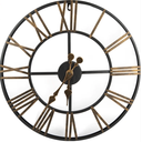 Large XXL Wall Clock Gold 60" Modern and Silent