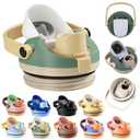 Replacement Lid for Owala FreeSip Sway 30 oz & 40 oz Water Bottle and Tumbler 40 oz, One Button Water Bottle Top Replacement Cap Compatible with Owala Freesip Sway Cup , Leakproof Lids Accessory