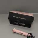 Ufree 5 in 1 Curling Iron with Ceramic Barrels (0.35"-1.25"), Curling Wand Set with Flat Iron Hair Straightener, Instant Heat Up, Dual Voltage Hair Curler, Gifts for Women, Pink