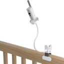 Koroao Clip Clamp Mount for Philips Avent Connected SCD973/37 /SCD923/26 /SCD921/26 Baby Monitor (White)