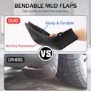 4PCS Mud Flaps for 2025 Tesla Model 3 Highland Fenders Splash Guards Non-Porous Durable All-Weather Protection Fenders for Tesla Accessories