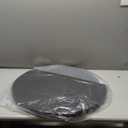 25 x 25 High-End Light Luxury Leather Round Oversized Tray - Ottoman Coffee Food Serving for Family Dinner, Outdoor Picnic & Party Essentials | Versatile Home Decor Tray(25 inch Black)