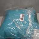 Basic Plain Teal One Solid Colored Throw Pillow, 18x18