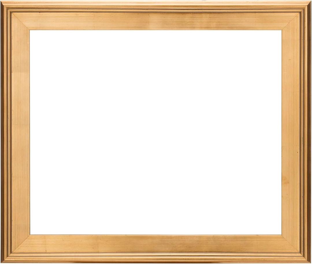Creative Mark Plein Air Style Frame, Hand Leafed Gold, 20x24-2.75" Wide Moulding with 1/2" Rabbet Depth, Open Back W/O Glazing, Museum Quality, For Art Panels, Stretched Canvas, Pictures & More