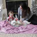 Bedsure GentleSoft Fleece Throw XL Blanket Light Purple - 300GSM Soft Lightweight Plush Cozy Blankets for Bed, Sofa, Couch, Travel, Camping, 50x70 inches