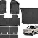 Floor Mats for 2007-2014 Ford Edge/2007-2015 Lincoln MKX, Trunk Mat and Backrest Mat All Weather TPE Protector for Ford Edge Accessories