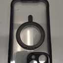 Miracase for iPhone 16 Pro Max Case with 360° Magnetic Ring Stand [Compatible with Magsafe] Full-Body Drop Proof Bumper Phone Case with Built-in 9H Tempered Glass Screen Protector, Black