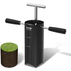 KINGTOP Portable Golf Hole Cutter  Detachable Handle, USGA Standard 4Inch & 6Inch Hole Digger  Backyard, Garden, Outdoor Golf Putting Green Practice