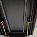 Standing Desk Converter Height Adjustable Stand Up Desk Riser - Supports 300 lbs, Fully Assembled Monitor/Laptop Riser Workstation, Black.